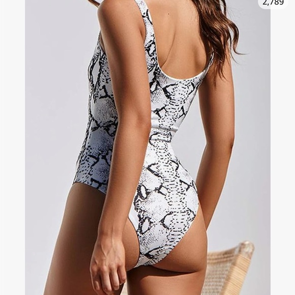 PRETTYGARDEN Swimsuit U Neck Tummy Control Swimwear Slimming Strap Backless - Picture 2 of 5